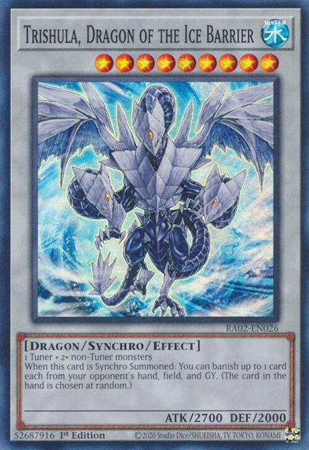 Trishula, Dragon of the Ice Barrier - 25th Anniversary Rarity Collection II YuGiOh trading card