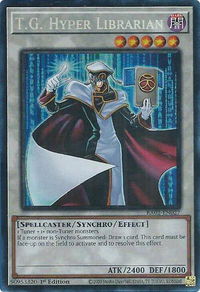 T.G. Hyper Librarian (PCR) - 25th Anniversary Rarity Collection II (RA02) #RA02-EN027 - Prismatic Collector's Rare YuGiOh Trading Card