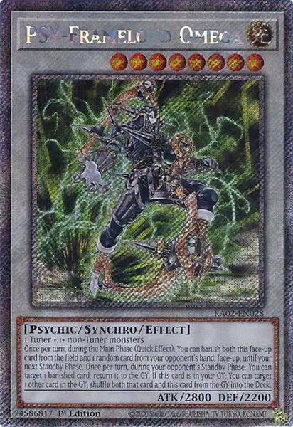 PSY-Framelord Omega (Platinum Secret Rare) trading card from 25th Anniversary Rarity Collection II PSY-Framelord Omega (Platinum Secret Rare) - 25th Anniversary Rarity Collection II YuGiOh trading card