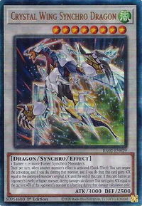 Crystal Wing Synchro Dragon (PUR) - 25th Anniversary Rarity Collection II (RA02) #RA02-EN029 - Prismatic Ultimate Rare YuGiOh Trading Card