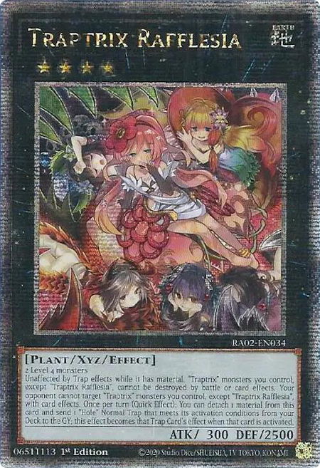 Traptrix Rafflesia (Quarter Century Secret Rare) - 25th Anniversary Rarity Collection II YuGiOh trading card