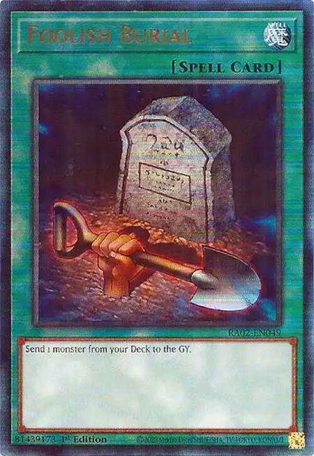 Foolish Burial (PUR) - 25th Anniversary Rarity Collection II YuGiOh trading card