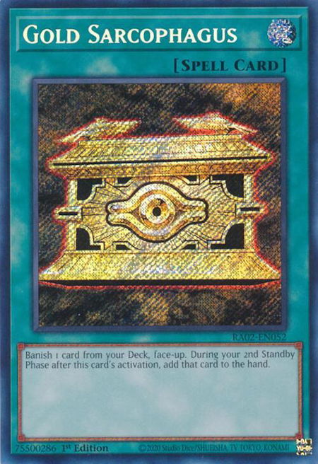 Gold Sarcophagus (Secret Rare) - 25th Anniversary Rarity Collection II YuGiOh trading card