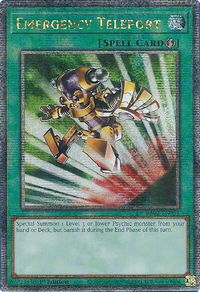 Emergency Teleport (Quarter Century Secret Rare) - 25th Anniversary Rarity Collection II (RA02) #RA02-EN053 - Quarter Century Secret Rare YuGiOh Trading Card