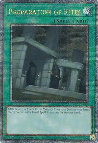 Preparation of Rites (Quarter Century Secret Rare) - 25th Anniversary Rarity Collection II (RA02) #RA02-EN056 - Quarter Century Secret Rare YuGiOh Trading Card