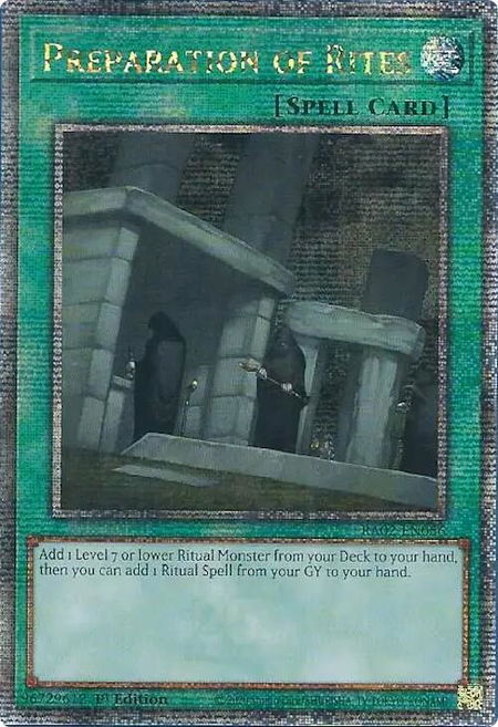 Preparation of Rites (Quarter Century Secret Rare) - 25th Anniversary Rarity Collection II YuGiOh trading card