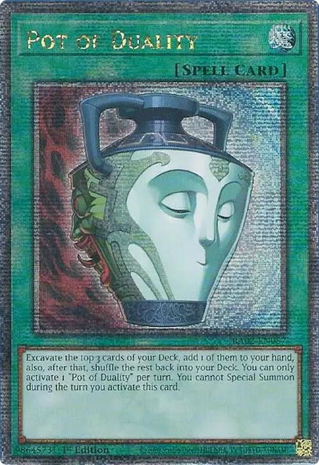 Pot of Duality (Quarter Century Secret Rare) - 25th Anniversary Rarity Collection II YuGiOh trading card