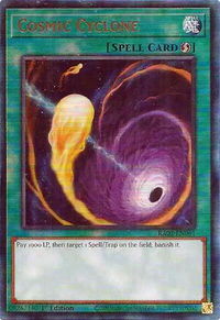 Cosmic Cyclone (PUR) - 25th Anniversary Rarity Collection II (RA02) #RA02-EN061 - Prismatic Ultimate Rare YuGiOh Trading Card