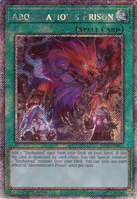 Abomination's Prison (Platinum Secret Rare) - 25th Anniversary Rarity Collection II (RA02) #RA02-EN064 - Platinum Secret Rare YuGiOh Trading Card