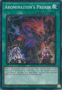 Abomination's Prison (PCR) - 25th Anniversary Rarity Collection II (RA02) #RA02-EN064 - Prismatic Collector's Rare YuGiOh Trading Card