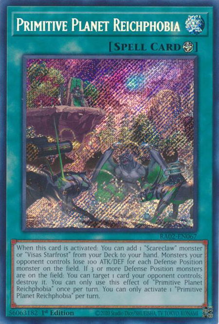 Primitive Planet Reichphobia (Secret Rare) - 25th Anniversary Rarity Collection II YuGiOh trading card