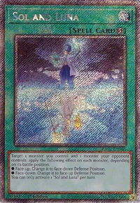 Sol and Luna (Platinum Secret Rare) - 25th Anniversary Rarity Collection II (RA02) #RA02-EN068 - Platinum Secret Rare YuGiOh Trading Card