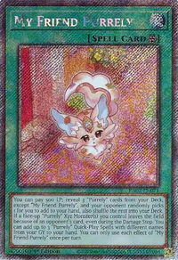 My Friend Purrely (Platinum Secret Rare) - 25th Anniversary Rarity Collection II (RA02) #RA02-EN071 - Platinum Secret Rare YuGiOh Trading Card