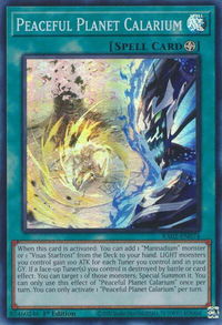 Peaceful Planet Calarium - 25th Anniversary Rarity Collection II (RA02) #RA02-EN074 - Super Rare YuGiOh Trading Card
