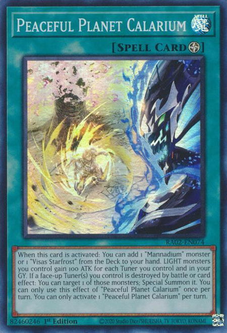 Peaceful Planet Calarium - 25th Anniversary Rarity Collection II YuGiOh trading card
