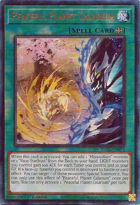 Peaceful Planet Calarium (PUR) - 25th Anniversary Rarity Collection II YuGiOh trading card