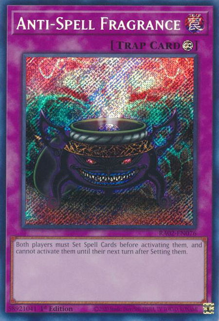 Anti-Spell Fragrance (Secret Rare) - 25th Anniversary Rarity Collection II YuGiOh trading card