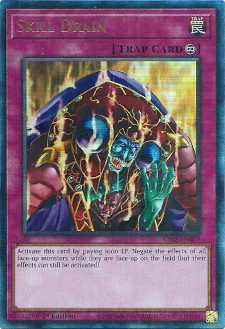 Skill Drain (PUR) trading card from 25th Anniversary Rarity Collection II Skill Drain (PUR) - 25th Anniversary Rarity Collection II YuGiOh trading card