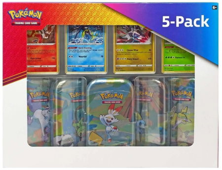 Costco Galar Pals Mini Tins 5-Pack trading card from Miscellaneous Cards & Products Costco Galar Pals Mini Tins 5-Pack - Miscellaneous Cards & Products Pokémon trading card