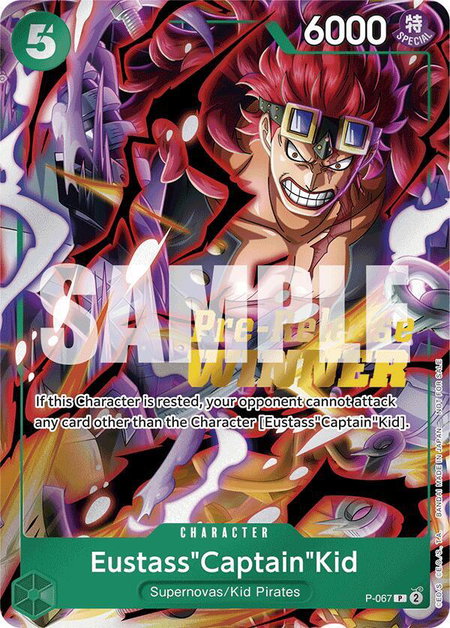 Eustass"Captain"Kid (OP-07 Pre-Release Tournament) [Winner] - One Piece Promotion Cards One Piece trading card