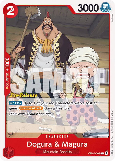 Dogura & Magura - 500 Years in the Future Pre-Release Cards One Piece trading card