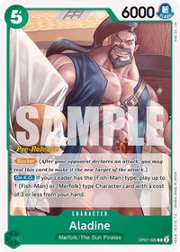 Aladine - 500 Years in the Future Pre-Release Cards (OP07 PRE) #OP07-020 - Common One Piece Trading Card
