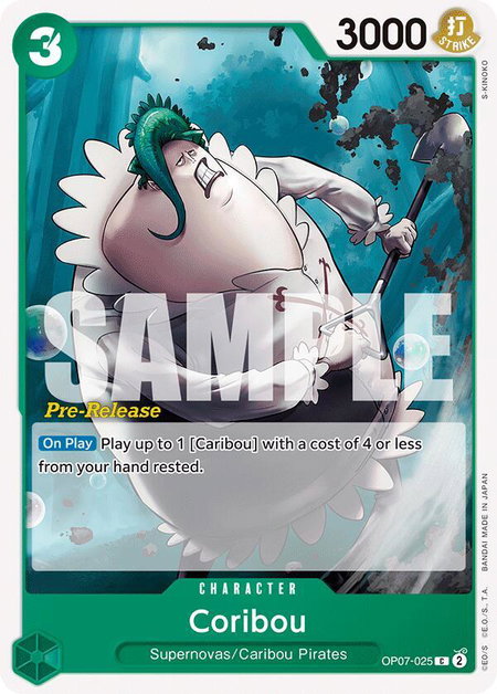 Coribou - 500 Years in the Future Pre-Release Cards One Piece trading card
