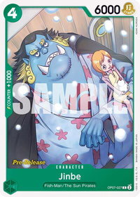 Jinbe (027) - 500 Years in the Future Pre-Release Cards (OP07 PRE) #OP07-027 - Common One Piece Trading Card