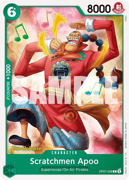Scratchmen Apoo - 500 Years in the Future Pre-Release Cards One Piece trading card