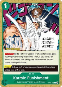 Karmic Punishment - 500 Years in the Future Pre-Release Cards (OP07 PRE) #OP07-035 - Common One Piece Trading Card