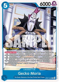 Gecko Moria (042) - 500 Years in the Future Pre-Release Cards (OP07 PRE) #OP07-042 - Common One Piece Trading Card