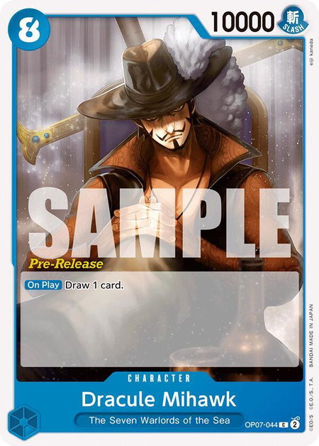 Dracule Mihawk - 500 Years in the Future Pre-Release Cards One Piece trading card