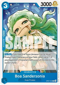 Boa Sandersonia - 500 Years in the Future Pre-Release Cards (OP07 PRE) #OP07-050 - Common One Piece Trading Card