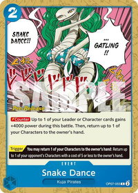 Snake Dance - 500 Years in the Future Pre-Release Cards (OP07 PRE) #OP07-055 - Common One Piece Trading Card