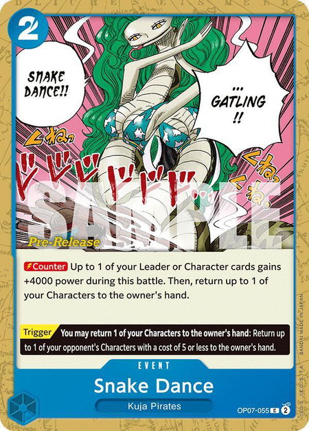 Snake Dance - 500 Years in the Future Pre-Release Cards One Piece trading card