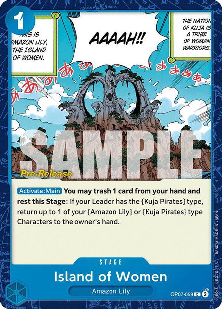 Island of Women - 500 Years in the Future Pre-Release Cards One Piece trading card