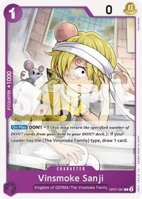 Vinsmoke Sanji - 500 Years in the Future Pre-Release Cards (OP07 PRE) #OP07-061 - Common One Piece Trading Card