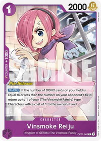 Vinsmoke Reiju - 500 Years in the Future Pre-Release Cards (OP07 PRE) #OP07-062 - Common One Piece Trading Card