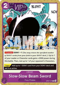 Slow-Slow Beam Sword - 500 Years in the Future Pre-Release Cards (OP07 PRE) #OP07-076 - Common One Piece Trading Card