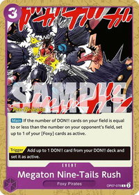 Megaton Nine-Tails Rush - 500 Years in the Future Pre-Release Cards (OP07 PRE) #OP07-078 - Common One Piece Trading Card