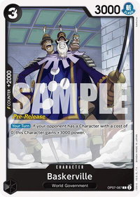 Baskerville - 500 Years in the Future Pre-Release Cards (OP07 PRE) #OP07-087 - Common One Piece Trading Card