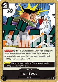 Iron Body - 500 Years in the Future Pre-Release Cards (OP07 PRE) #OP07-095 - Common One Piece Trading Card