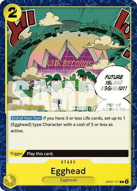 Egghead - 500 Years in the Future Pre-Release Cards One Piece trading card