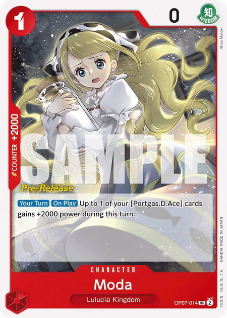 Moda - 500 Years in the Future Pre-Release Cards One Piece trading card