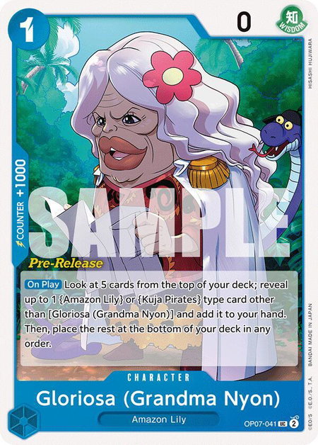 Gloriosa (Grandma Nyon) - 500 Years in the Future Pre-Release Cards One Piece trading card