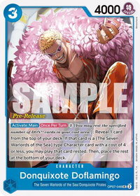 Donquixote Doflamingo - 500 Years in the Future Pre-Release Cards (OP07 PRE) #OP07-048 - Uncommon One Piece Trading Card