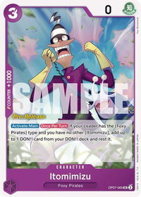 Itomimizu - 500 Years in the Future Pre-Release Cards (OP07 PRE) #OP07-060 - Uncommon One Piece Trading Card