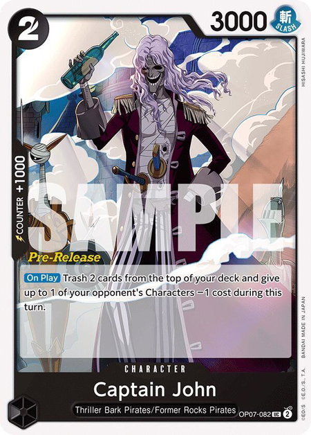 Captain John - 500 Years in the Future Pre-Release Cards One Piece trading card