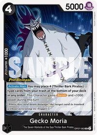 Gecko Moria (083) - 500 Years in the Future Pre-Release Cards (OP07 PRE) #OP07-083 - Uncommon One Piece Trading Card