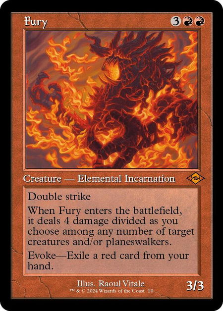 Fury (Retro Frame) - Modern Horizons 2 Magic: The Gathering trading card